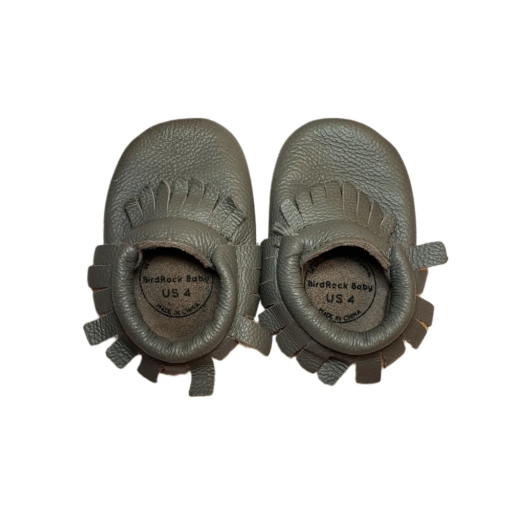 BirdRock Baby Size 4 6-12m Leather Moccasins
